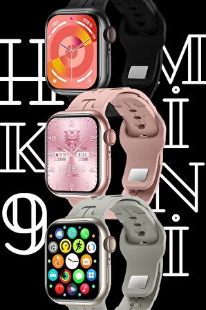 WEARFİT HK9 MİNİ Akıllı Kol Saati Smart Watch Model:inç 42mm AMOLED Ekran (ROSE GOLD)