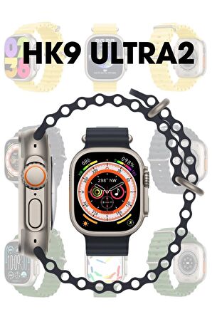 WEARFİT HK9 ULTRA 2  Akıllı Kol Saati Smart Watch Model:inç 49mm AMOLED Ekran (GRİ)