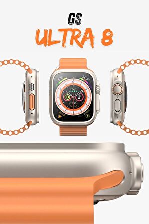 ULTRA 8 Akıllı Kol Saati 49mm AMOLED Ekran (GRİ)