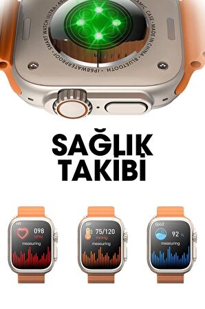 ULTRA 8 Akıllı Kol Saati 49mm AMOLED Ekran (GRİ)