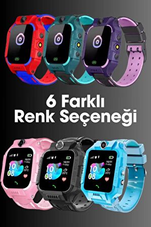 WEARFİT ÇOCUK Akıllı Kol Saati  TFT Ekran GPS KAMERA OYUN HESAP ARAMA  BTK KAYITLI KIRMIZI