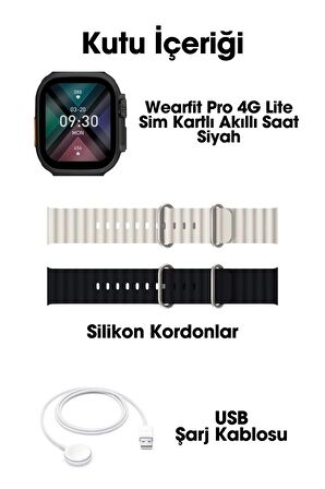 WEARFİT PRO 4G LİTE SİM KARTLI KAMERALI BTK KAYITLI DİSTRİBİTÖR GARANTİ AMOLED Akıllı Kol Saati