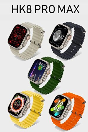 WEARFİT HK8 PRO MAX Akıllı Kol Saati  49mm AMOLED Ekran  (GRİ)