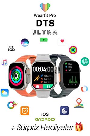 WEARFİT DT 8 ULTRA Akıllı Kol Saati 49mm TFT Ekran