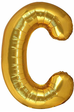 Harf Folyo Balon 80 Cm Gold C