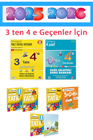 Tonguç Akademi 3. Sınıf Yaz Tatili Seti + 3 ten 4 e Hazırlık SETİ