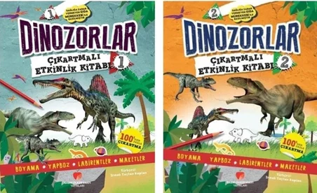 Dinozorlar 1-2 Çıkartmalı Etkinlik Kitapları