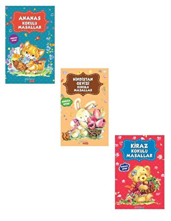 Kokulu Masallar Seti Yeni Kapak 3 Kitap (Ananas Kokulu-Hindistan Kokulu-Kiraz Kokulu)