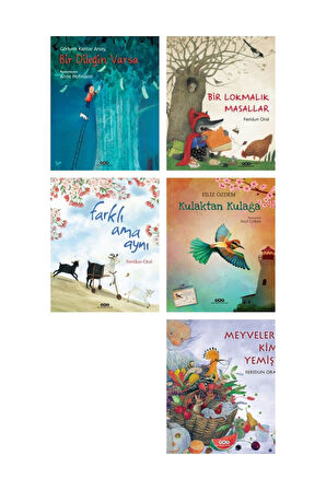 3-8 Yaş Resimli Eğitici 5li Kitap Seti (Karton Kapak)
