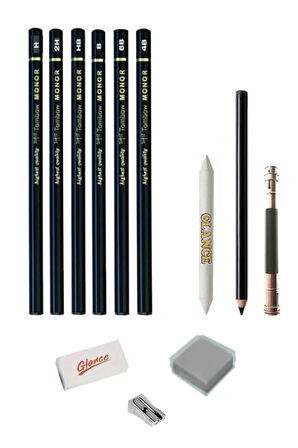 Tombow Monor Dereceli Kalemi 12 Parça Çizim Eskiz Seti