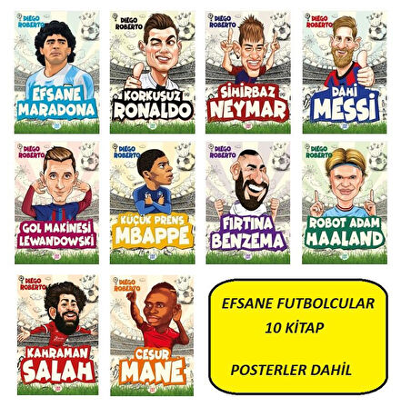 Efsane Futbolcular Seti 10 Kitap