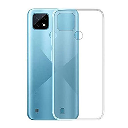 Realme C25S Lux Seri Kamera Korumalı Premium Şeffaf Silikon Kılıf