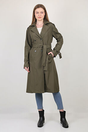 Kolu Apaletli Şık Yeni Sezon Trençkot