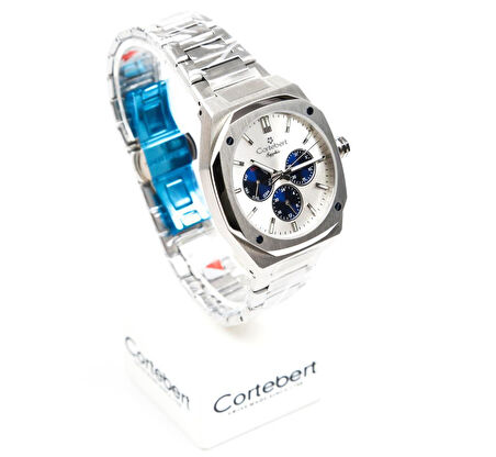 Cortebert Safir Cam Gold Gümüş Kadran 10 ATM Erkek Kol Saati