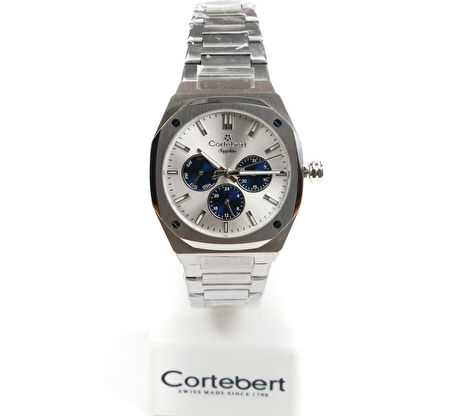 Cortebert Safir Cam Gold Gümüş Kadran 10 ATM Erkek Kol Saati