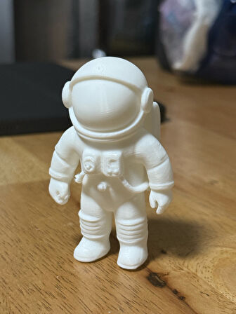 Beyaz Renk Astronot Oyuncak 12cm doğal malzeme