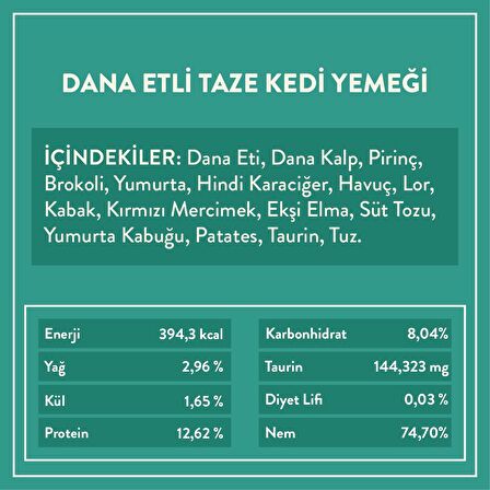 Dana Etli Kedi Kito Fresh X 10 (850 gr)