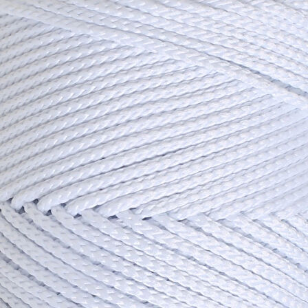Loren Polyester Soft Macrame Optik Beyaz El Örgü İpi - LM001 - 34426