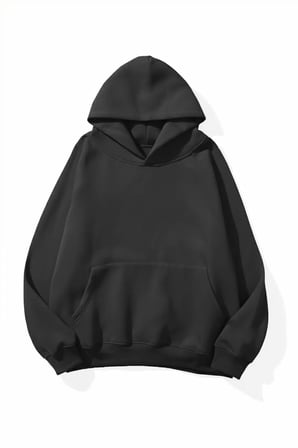 Unisex Yumuşak Dokulu Odak Baskılı Tasarım Oversize 3 İplik Hoodie Sweatshirt