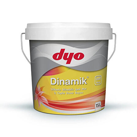 DYO 15LT DİNAMİK İPEKMAT SİLİKONLU SİLİNEBİLİR İÇ CEPHE DUVAR BOYASI (4748)