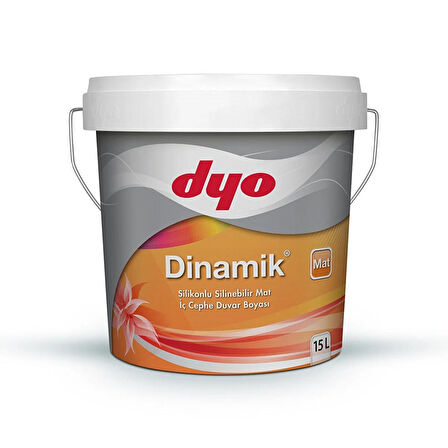DYO 15LT DİNAMİK MAT SİLİKONLU SİLİNEBİLİR İÇ CEPHE DUVAR BOYASI (0588)
