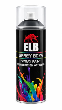 ELB MAT SİYAH SPREY BOYA RAL 9005 400 ML