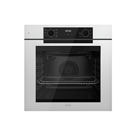 Ferre Fryart-Silentart Serisi Beyaz Set (SC406-WFA + QEP63CB +D078-SA ) - Döküm Izgara / 65 cm Ocak
