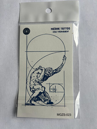 Denge 4 Adet Minimal 11x8 cm 3 Hafta Kalıcı Yarı Kalıcı Geçici Dövme