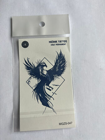 Heybet 4 Adet Minimal 11x8 cm 3 Hafta Kalıcı Yarı Kalıcı Geçici Dövme