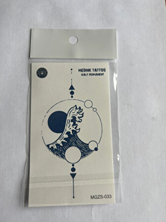 Vahşi 4 Adet Minimal 11x8 cm 3 Hafta Kalıcı Yarı Kalıcı Geçici Dövme