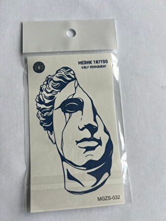 Zafer 4 Adet Minimal 11x8 cm 3 Hafta Kalıcı Yarı Kalıcı Geçici Dövme
