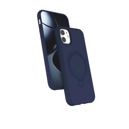 Apple iPhone 11 Regal Magsafe Standlı Kapak - Lacivert