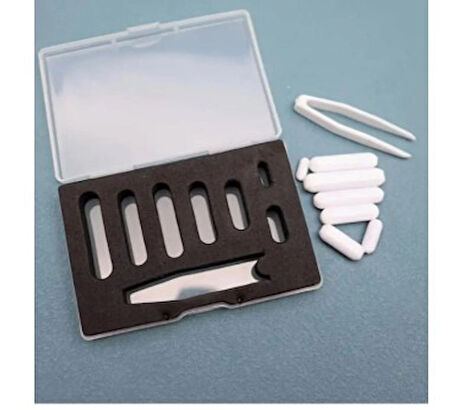 7 Boyutlu PTFE Manyetik Karıştırma Çubukları Seti – Laboratuvar ve Endüstriyel Kullanım İçin