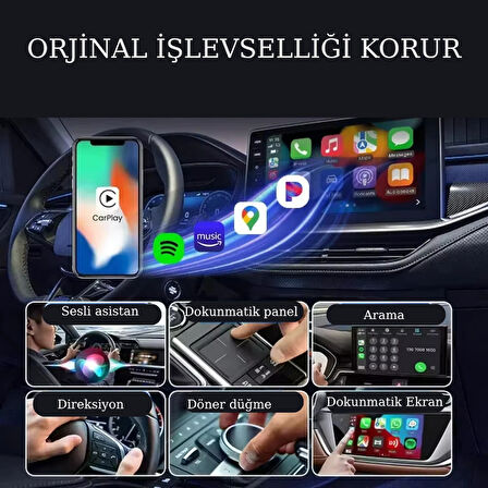  Akıllı Oto Kablosuz CarPlay & Android Auto Adaptörü – Apple ve Android Cihazlarla Uyumlu Multimedya Dönüştürücü