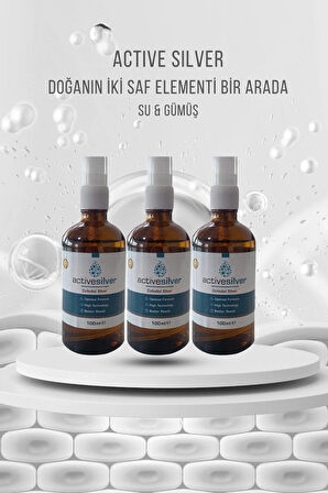 ACTİVE SİLVER Kolloidal Gümüş Suyu 100ml Sprey Avantaj Paket