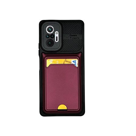XİAOMİ REDMİ NOTE 10 PRO TLP KARTLIKLI SİLİKON KILIF