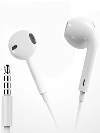 Oppo Reno4 Pro / A52 / Reno3 / A9 Uyumlu 3.5 mm Jack Girişli Kulaklık