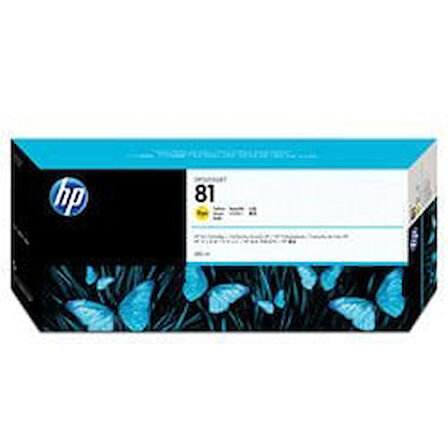 HP C4933A (81) Sarı Yellow Orjinal Kartuş DesignJet 5000 / 5500 Eski Tarihli