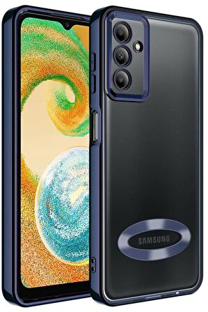 Galaxy A54 Kılıf Köşeleri Renkli Şeffaf Kamera Korumalı Silikon Luxury Kapak