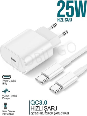 Samsung Galaxy A33 A34 A35 M31s M32 M34 M35 5g Uyumlu Hızlı Şarj Aleti Cihazı Seti Type-c 25w