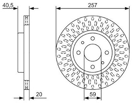 Fiat Albea 1.4 2006-2012 Bosch Ön Disk 2 Adet