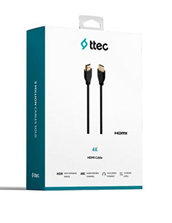 Ttec HDMI to HDMI Kablo 1.5MT 4K HDMI Kablo Görüntü Aktarım Kablosu 4K HDR HDMI 2.0b 