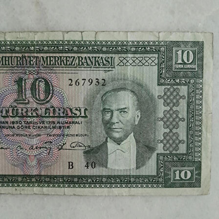 5. Emisyon 6. Tertip 10 Lira