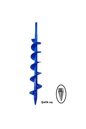 Motorlu Toprak Burgu Aparatı 10cm Çap Ve 5 Adet Uzatma Kol