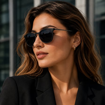 COL 116 Yeni Seri Polarize Kadın Güneş Gözlüğü-Titanyum Sap-Polarize-UV400-Anti Refle 3lü Koruma 52*19*132 Ekartman