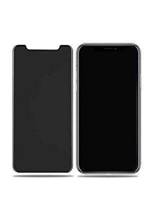 Apple iPhone XR 6.1 ​​​​​​​​​​​​Premium Privacy Ekstra Korumalı Tam Kaplayan Cam Ekran Koruyucu