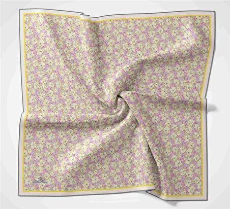 Silk Home Soft Pamuk Eşarp Gri, Fuşya, Bej, Sarı