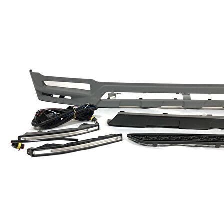 Mercedes w464 ön tampon altı lip ledli g63 2018+ oem