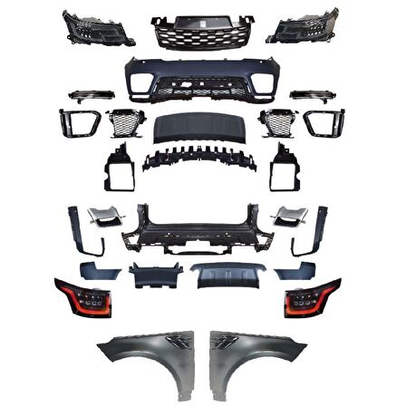Range rover sport 2019 lci dönüşüm body kit seti full 2013 / 2017