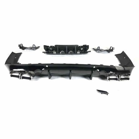 Mercedes cls w257 arka tampon difüzör ve egzoz ucu krom